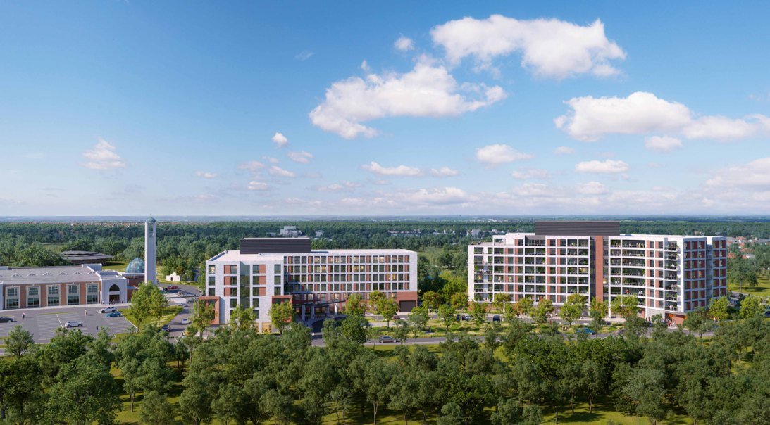 JCC Seniors Residences and Condominium Building rendering